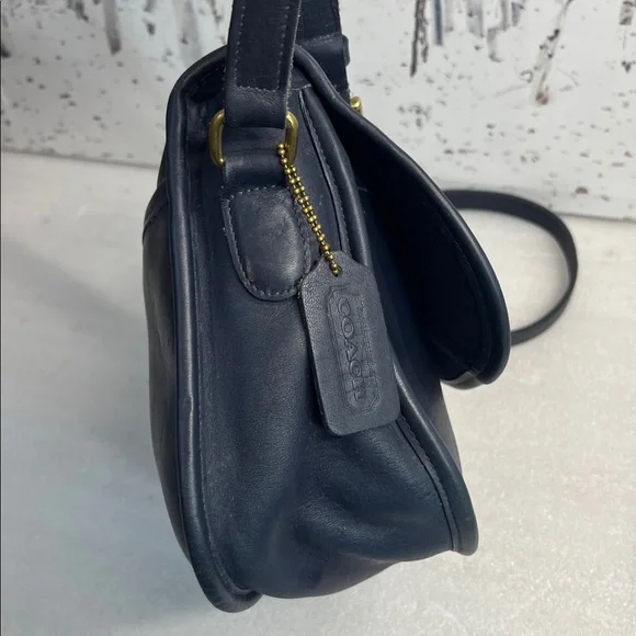 Coach 9790 City Bag Flap Navy Purse Crossbody - Picture 4 of 12